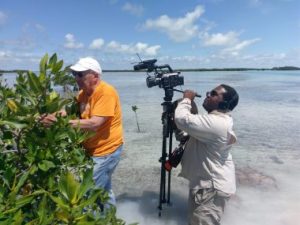 Robert Boyd filming as part of CW CESU project 